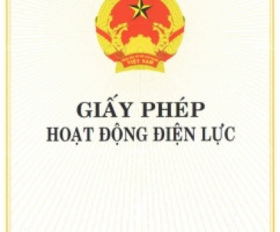 Giấy Phép Hoạt Động Điện Lực